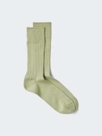 Brede geribde sokken van Supima® Cotton-mix voor heren