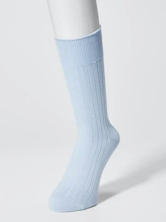 Brede geribde sokken van Supima® Cotton-mix voor heren