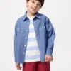 Chambray-overhemd voor kinderen