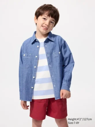 Chambray-overhemd voor kinderen
