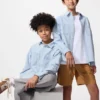 Chambray-overhemd voor kinderen