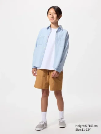 Chambray-overhemd voor kinderen