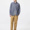 Chambray-overshirt voor heren