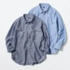 Chambray-overshirt voor heren