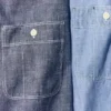 Chambray-overshirt voor heren