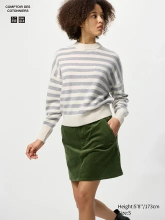 Corduroy minirok voor dames