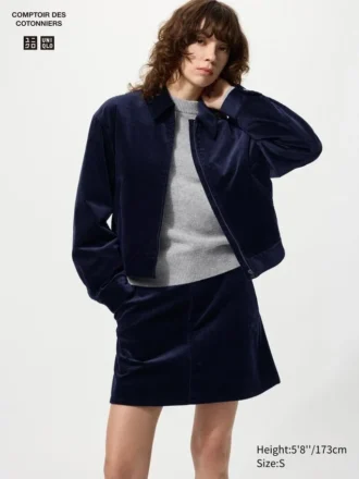 Corduroy minirok voor dames