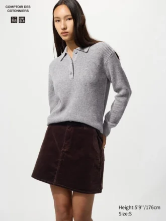Corduroy minirok voor dames