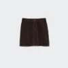 Corduroy minirok voor dames