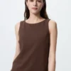 Dames-Bh van crêpe jersey met boothals