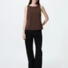Dames-Bh van crêpe jersey met boothals