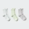 Dames Crew Slub Sokken | 3 paar