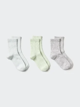 Dames Crew Slub Sokken | 3 paar