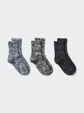Dames Crew Slub Sokken | 3 paar
