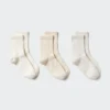Dames Crew Slub Sokken | 3 paar