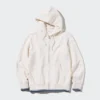 Dames-Hoodie met capuchon en doorlopende rits (gestreept)