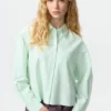 Dames Oxford Boxy Cropped Overhemd