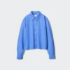 Dames Oxford Boxy Cropped Overhemd