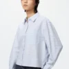 Dames Oxford Boxy Cropped Overhemd | Geruit