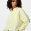 Dames Oxford Boxy Cropped Overhemd | Geruit