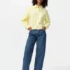 Dames Oxford Boxy Cropped Overhemd | Geruit