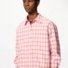 Dames Oxford Boxy Cropped Overhemd | Geruit