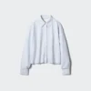 Dames Oxford Boxy Cropped Overhemd | Geruit
