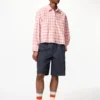 Dames Oxford Boxy Cropped Overhemd | Geruit