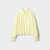 Dames Oxford Boxy Cropped Overhemd | Geruit