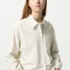 Dames Oxford Boxy Cropped Overhemd | Gestreepte