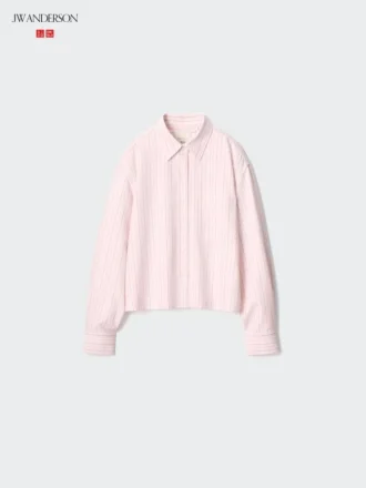 Dames Oxford Boxy Cropped Overhemd | Gestreepte