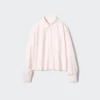 Dames Oxford Boxy Cropped Overhemd | Gestreepte