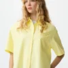 Dames Oxford Boxy Overhemd | Korte mouwen