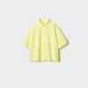 Dames Oxford Boxy Overhemd | Korte mouwen