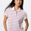 Dames Pique Mini Poloshirt | Gestreepte