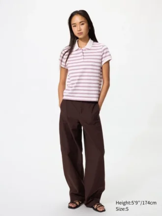 Dames Pique Mini Poloshirt | Gestreepte
