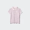 Dames Pique Mini Poloshirt | Gestreepte