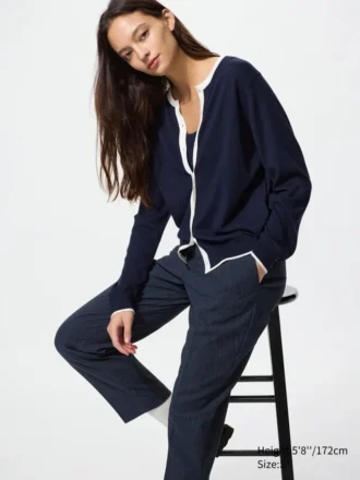 Dames Smart Ankle Pants | Pinstripe