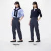 Dames Smart Ankle Pants | Pinstripe