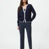 Dames Smart Ankle Pants | Pinstripe