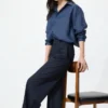 Dames Smart Wide Broeken | Gestreepte | Tall