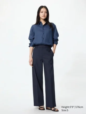 Dames Smart Wide Broeken | Gestreepte | Tall
