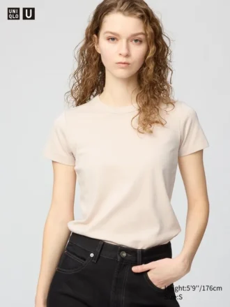 Dames-T-shirt met ronde hals