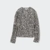 Damesblouse met print, V-hals en Longsleeves