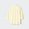Damesblouse van rayon met skipperkraag | 3/4 mouw
