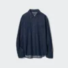 Damesdenimoverhemd met longsleeves