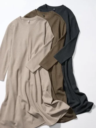 Damesjurk van geborsteld jersey