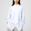Damesoverhemd met opstaande kraag | Longsleeves
