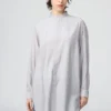 Damesoverhemd met opstaande kraag | Longsleeves