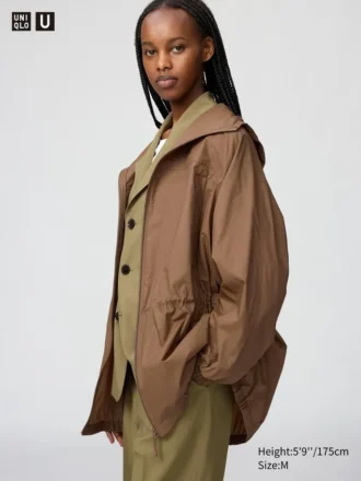 DamesParka’s met UV-bescherming, doorschijnend en oversized